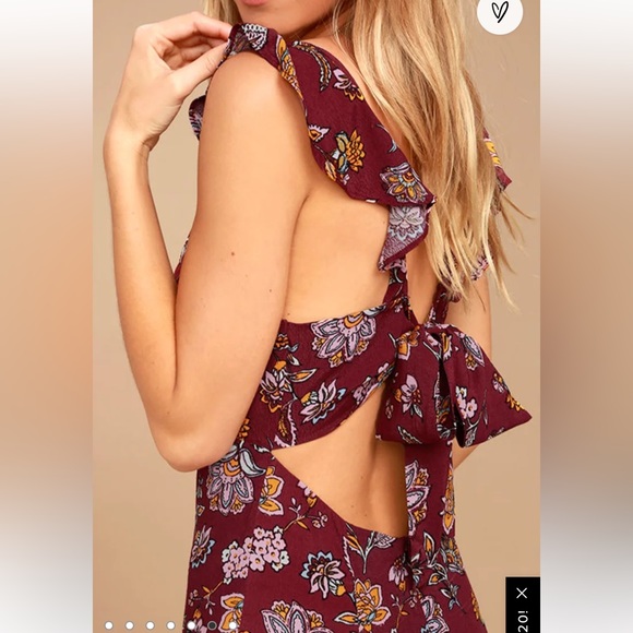 Lulus Floral Print Maxi Dress - Picture 2 of 8